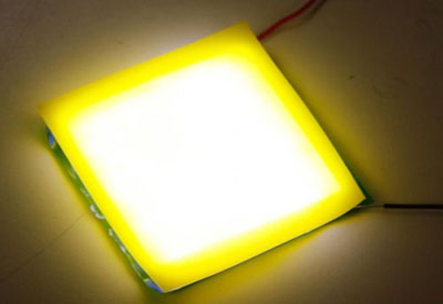 A New Design for a Flexible, Wearable White-Light LED