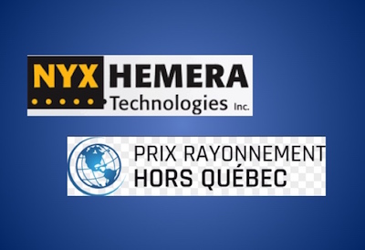 Nyx Hemera Technologies Nominated for the Prix Rayonnement Hors Québec