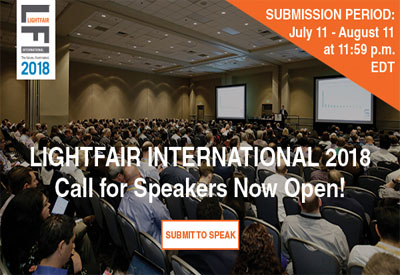 Lightfair International 2018 Call for Speakers Now Open