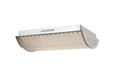 Artcraft Waterfall 1 Light Chrome Flush Mount