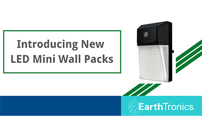 EarthTronics Introduces New LED Mini Wall Pack for Wide-Area