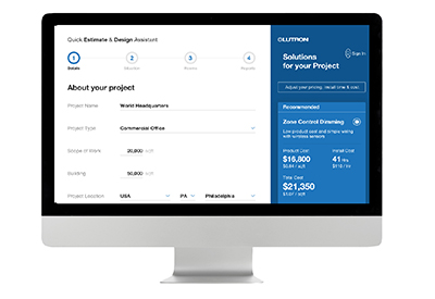 Lutron Makes Vive Wireless Project Design Easier – Quick, Accurate, Immediate Estimates with New QuEst-D Software