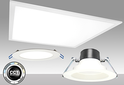 MaxLite Commercial Indoor Luminaires with Field Selectable CCTs