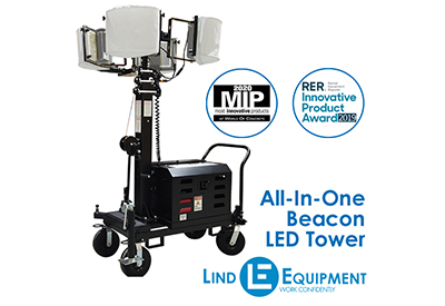 Lind Equipment’s All-In-One Beacon LED Tower Wins Two Innovative Product Awards