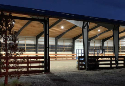 Case Study: EiKO Provides Efficient Lighting Solution for Newly Built Horse Barn