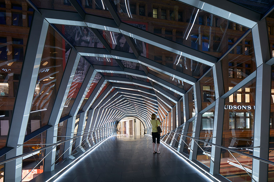 Toronto Eaton Centre Pedestrian Bridge Lighting Design 1