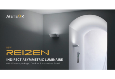 Meteor Showcasing New Reizen Indirect Asymmetric Luminaire at Lightfair