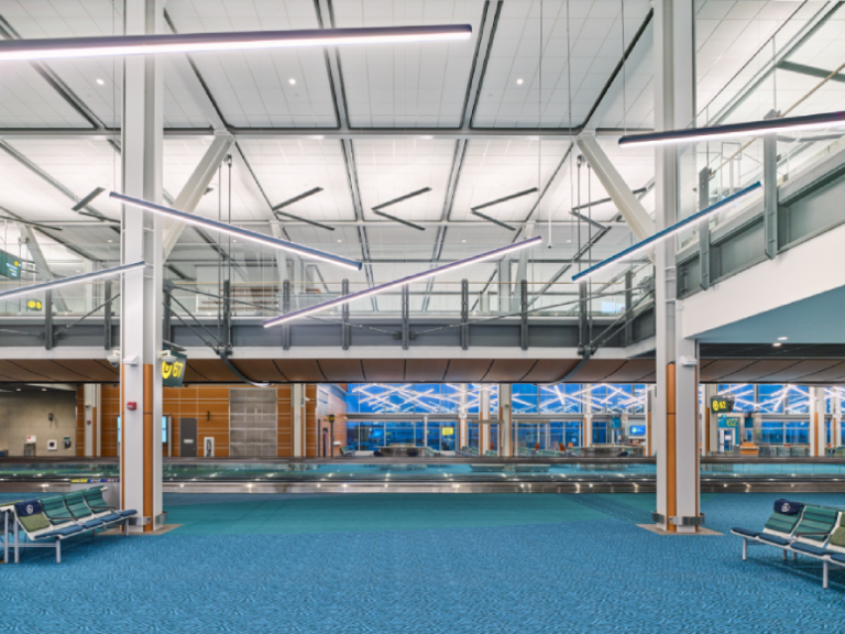 Lighting Design at Award-Winning Airport Pays Tribute to Province’s Logging History