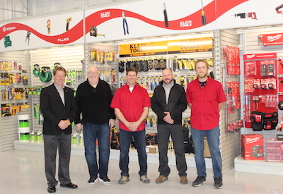 Lumen's Moncton Branch Manager Glenn Leaman with team members