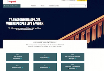 Legrand Launches Comprehensive New Website