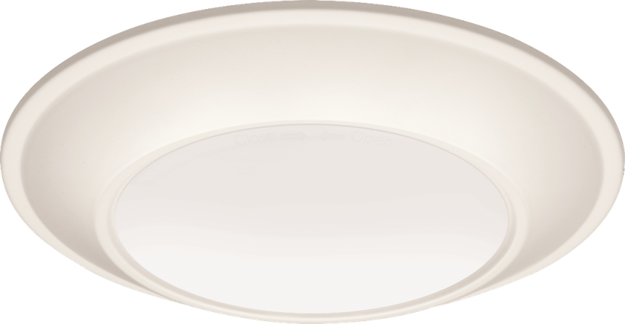 JSBT Tapered Switchable White Surface Mount Disk Light