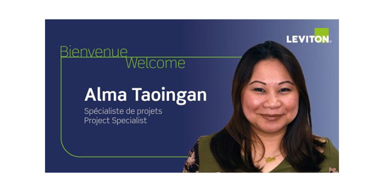 Leviton Canada Welcomes New Project Specialist Alma Taoingan