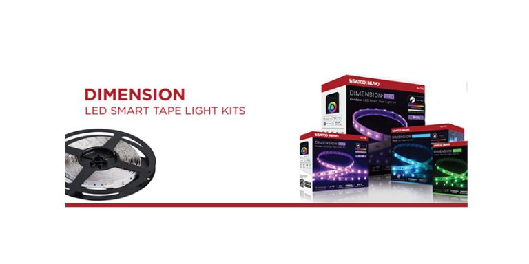 DIMENSION LED Indoor/Outdoor Tape Light Kits from Satco