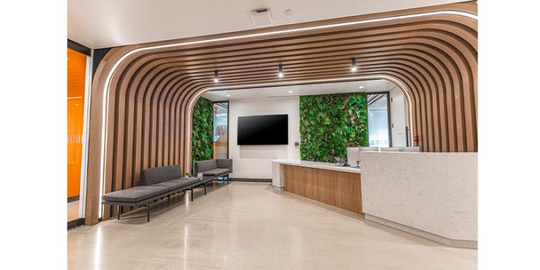 Creative Mississauga Office Redesign for Biotech Company with Salex Lighting