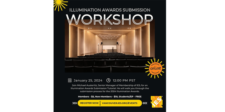 IES Illumination Awards (IA) Submission Online Workshop