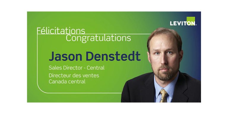 Leviton Announces Jason Denstedt’s Promotion to National Accounts Team Lead in Canada