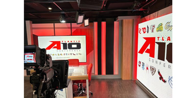 New D.C.-based HQ for Atlantic 10 (A-10) Conference Features Broadcast Studio with Brightline Lighting Complement