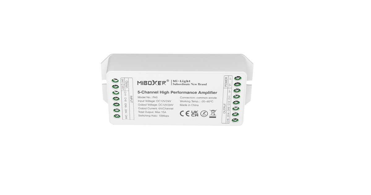 Magic Lite: New 5-Channel High-Performance LED Amplifier