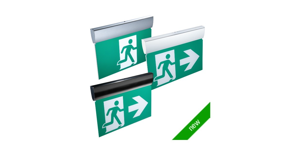 ABB Emergi-Lite: EHV Series – Aluminum High-Visibility Edge-Lit Pictogram Sign