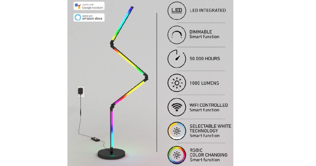 Aug 21, 2025 - Artika Fitch Smart Foldable RGB LED Floor Lamp 8