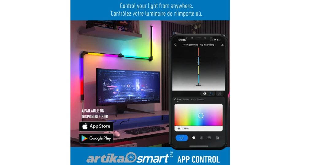 Aug 21, 2025 - Artika Fitch Smart Foldable RGB LED Floor Lamp 8