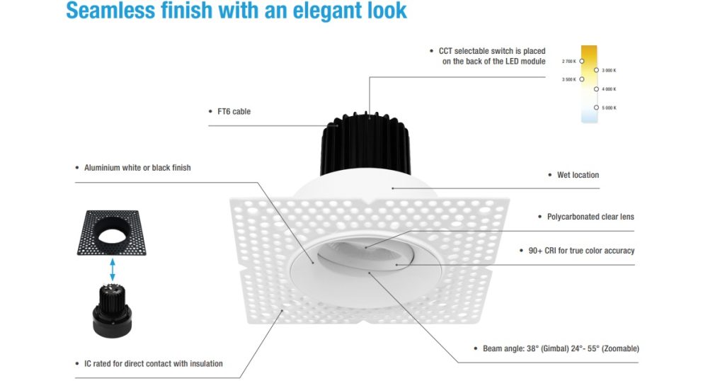 Aug 5, 2025 - STANPRO CIELO - Trimless Downlight