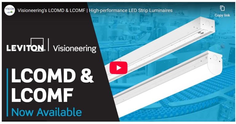 Sept 9, 2025 - LevitonViscor Visioneering's LCOMD & LCOMF - High-Performance LED Strip Luminaires 1