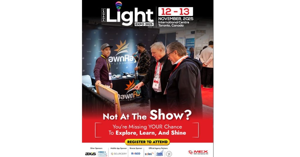 Oct 24, 2025 - Connect, Innovate & Illuminate Canada Light Expo 2025 Showcasing Dynamic Lighting Solutions - Nov 12-13 CLE 2025