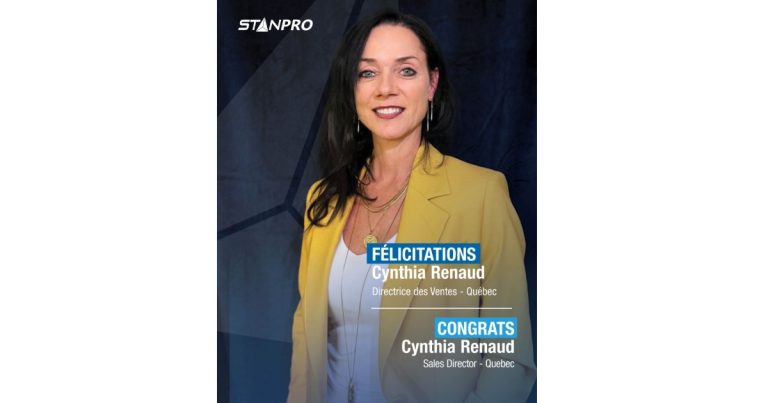 Nov 24, 2025 - Stanpro Announces Cynthia Renaud as Sales Director in Quebec