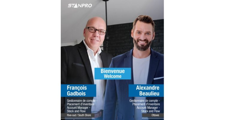 Nov 27, 2025 - Stanpro Announces Alexandre Beaulieu & François Gadbois as New Account Managers to Their Stock & Flow Sales Team