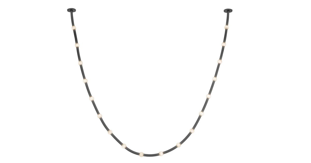 Kuzco Lighting: Corda 17-ft Pendant – PD39317-BK/OP-UNV-010-RT