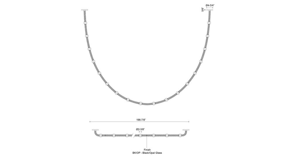 Nov 7, 2025 - Kuzco Lighting Corda 17-ft Pendant - PD39317-BKOP-UNV-010-RT