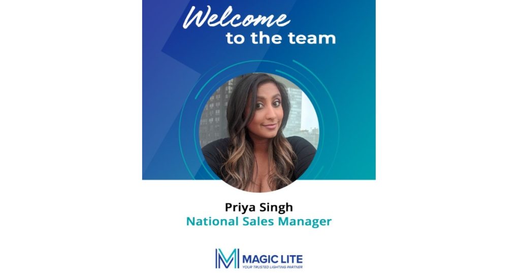 Dec 11, 2025 - Magic Lite Announces Priya Singh as New National Sales Manager in Canada