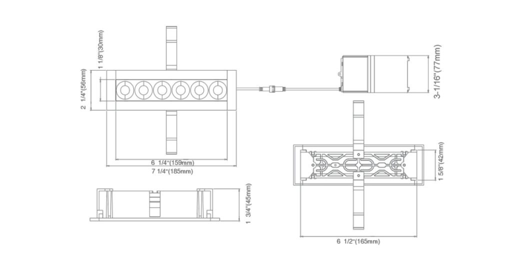 Dec 5, 2025 - RENO Lighting Aura Series - Mini Linear Recessed Spot Light - RENO-LRSL-5CCT-8W-WH