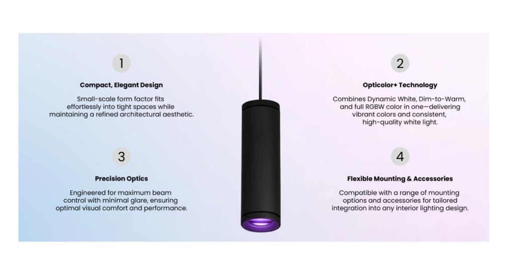 Jan 19, 2026 - Lumenpulse Lumencore Cylinder Opticolor+ Small Pendant