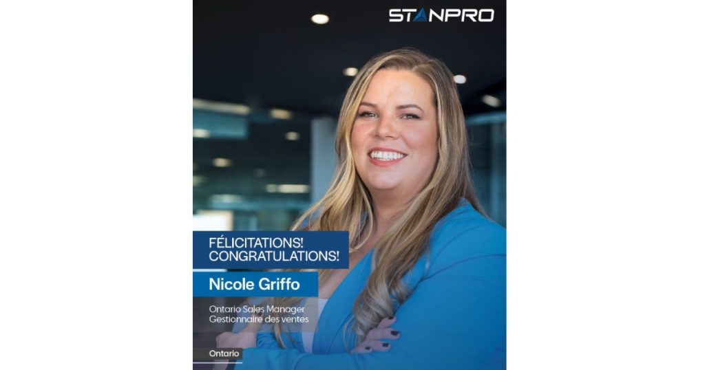 Feb 13, 2026 - Stanpro Announces Nicole Griffo as New Ontario Sales Manager