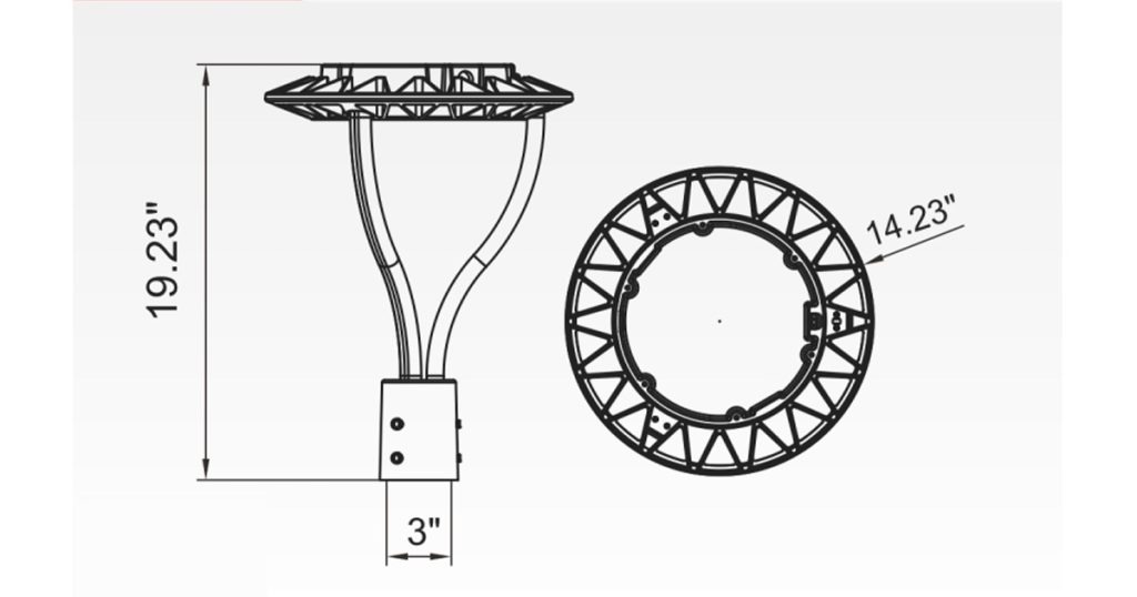 March 16, 2026 - NEXLEDS 3CCT Post Top Light - NX-3PT-150W-X-DV-A-Y 7
