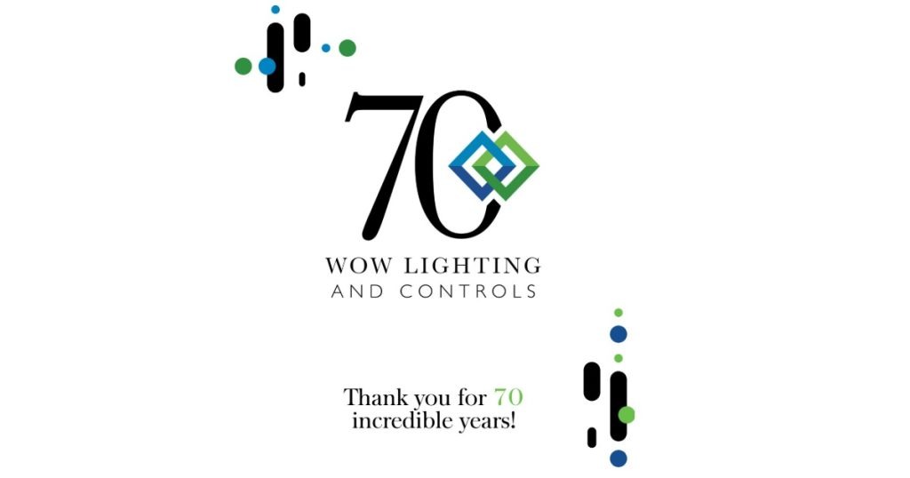 March 19, 2026 - Wow Lighting and Controls Proudly Celebrates 70 Years in the Lighting Industry