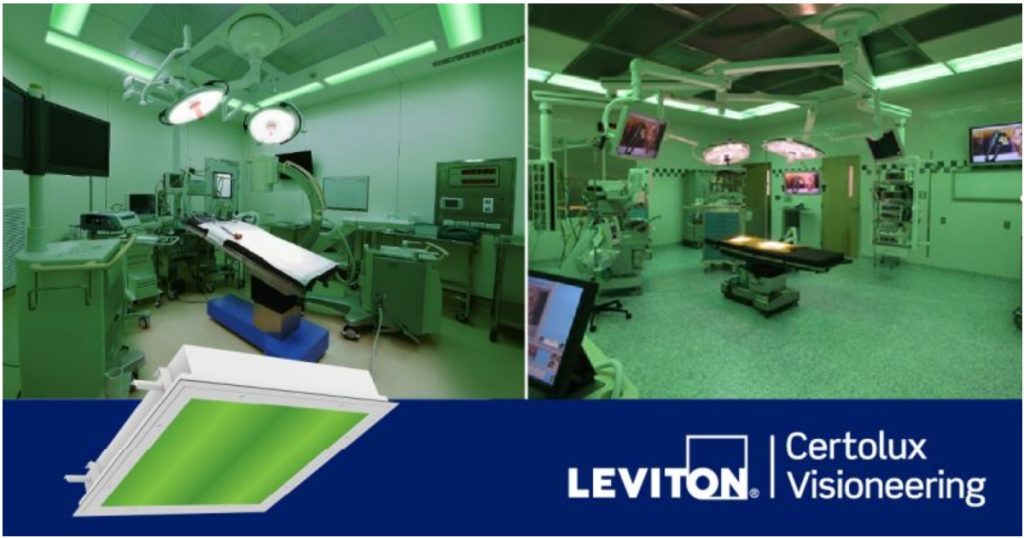 March 20, 2026 - LevitonViscor Certolux MSUo-Green LED Recessed Surgical Luminaire wOverlapping Door Frame