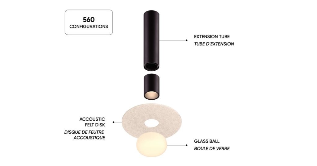 April 22, 2026 - Dals Pillar Modular Flush Mount - Sculptural Ceiling Fixture with Customizable Accents