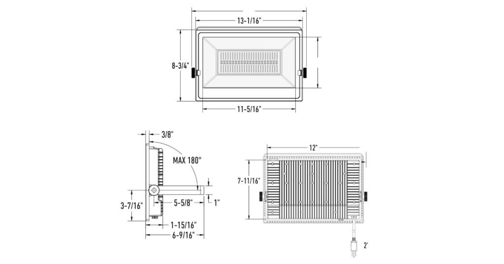Horizon Max 100W Flood Light - DCP-FLD100