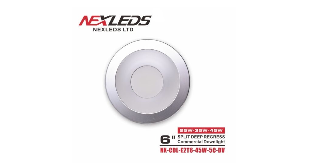 August 13, 2026 - NEXLEDS 6 LED Split Deep Regress Downlight - NX-CDL-E2T6-45W-5C-DV 6