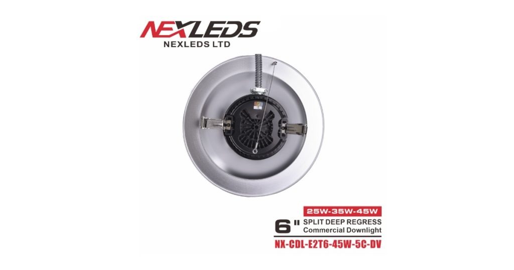August 13, 2026 - NEXLEDS 6 LED Split Deep Regress Downlight - NX-CDL-E2T6-45W-5C-DV 6