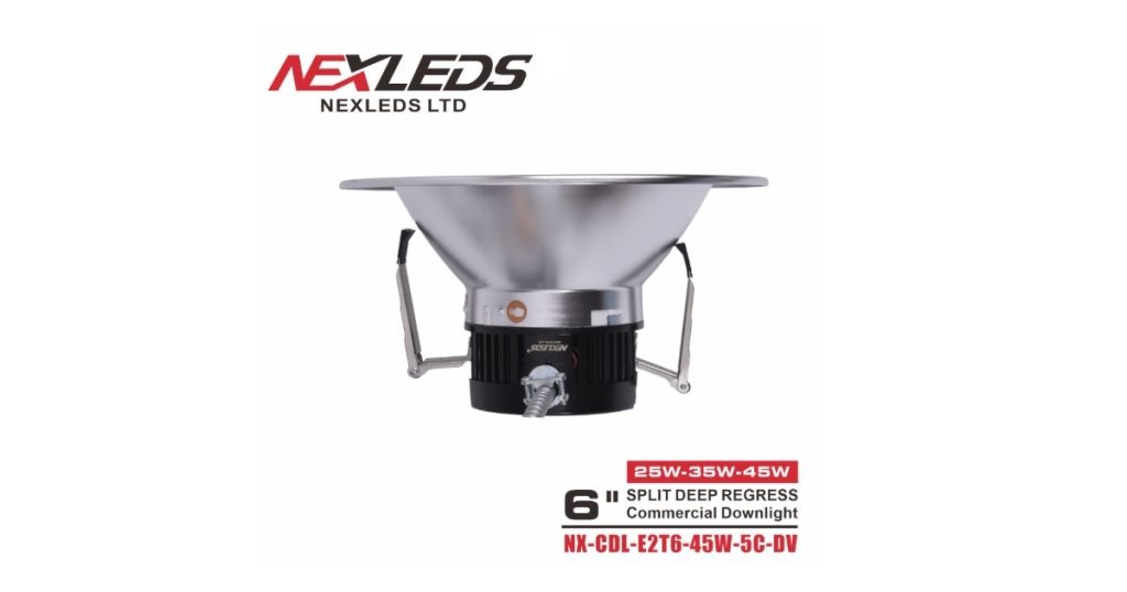 August 13, 2026 - NEXLEDS 6 LED Split Deep Regress Downlight - NX-CDL-E2T6-45W-5C-DV 6