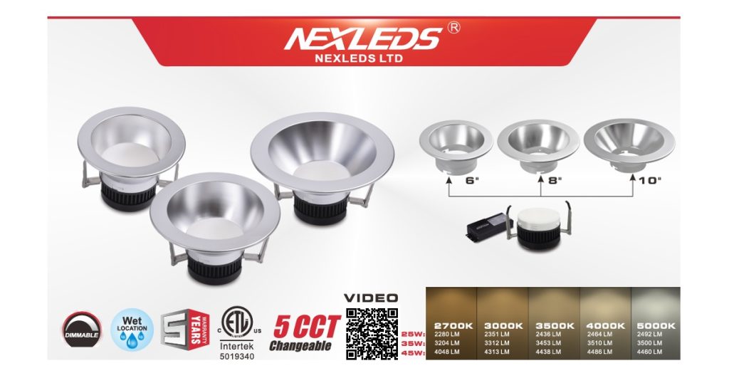 August 13, 2026 - NEXLEDS 6 LED Split Deep Regress Downlight - NX-CDL-E2T6-45W-5C-DV 6