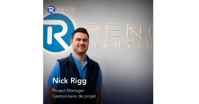 August 18, 2026 - RENO Lighting Announces Nick Rigg as Their New Project Manager