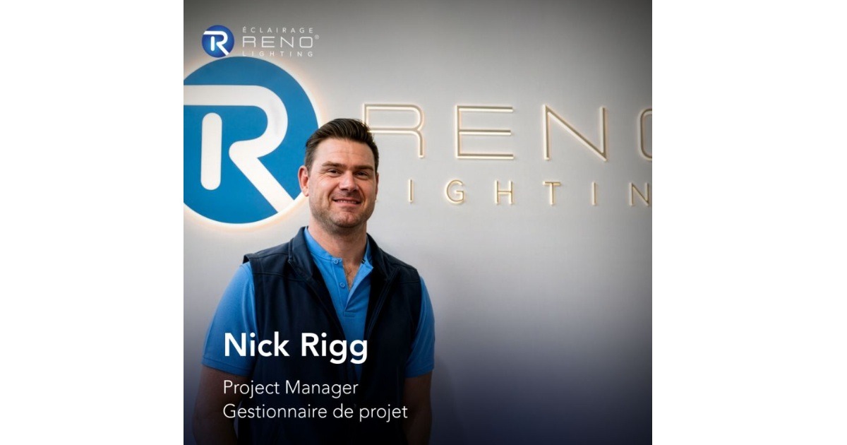 August 18, 2026 - RENO Lighting Announces Nick Rigg as Their New Project Manager