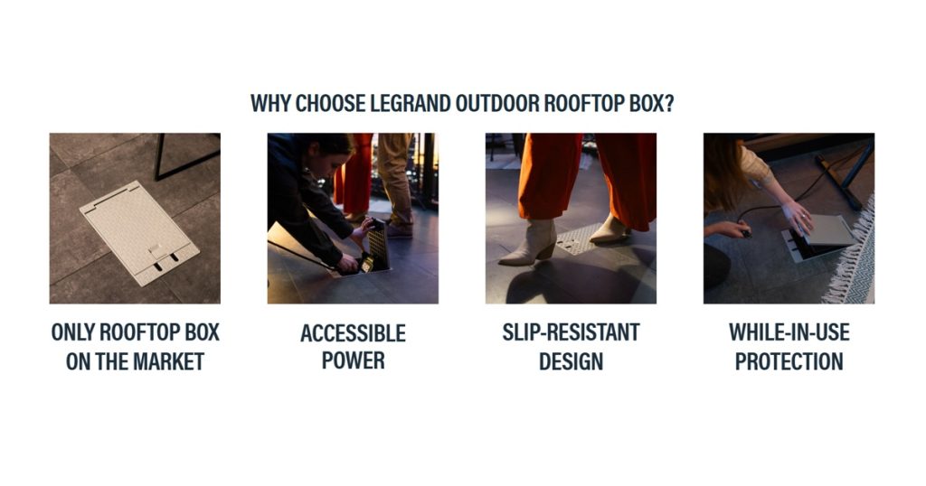 August 31, 2026 - Legrand Brings Power to Exterior Spaces in Canada with Wiremold Outdoor Rooftop Power Box