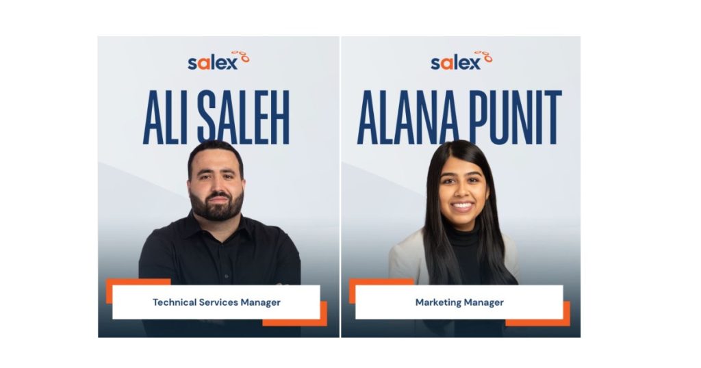 Sept 14, 2026 - Salex Promotes Ali Saleh as New Technical Services Manager & Alana Punit as New Marketing Manager 3