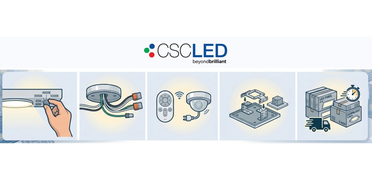 CSC LED: Top 6 Time-Saving Lighting Features for Faster Installs